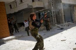 لاجئان فلسطينيان يقضيان خلال مشاركتهم القتال في سوريا 