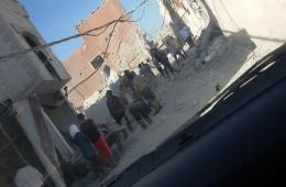 قصف بالبراميل المتفجرة يستهدف الحي الشرقي من مخيم خان الشيح 