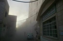 استهداف مخيم خان الشيح ومسجد الهدى بقذائف المدفعية تخلف أضراراً مادية 