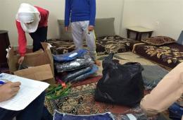 توزيع مساعدات نقدية وملابس شتوية على العائلات الفلسطينية السورية في جنوب تركيا