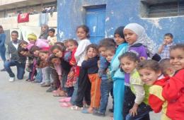 إسعاف 13 طفل فلسطيني بعد تعرضهم للاختناق في أحد مراكز الإيواء بريف دمشق