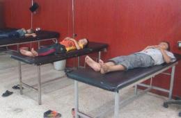 تشخيص أول حالة إصابة بالتيفوئيد لهذا العام في مخيم اليرموك المحاصر