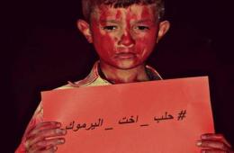 تحت عنوان ”حلب أخت اليرموك” أهالي اليرموك يتضامنون مع أهالي مدينة حلب