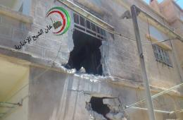 اصابة طفل جراء سقوط  قذيفة على أحد منازل مخيم خان الشيح  