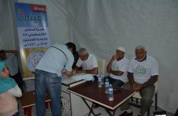 حملة دفيني (3) تستمر بتقديم مساعداتها لعدد من العوائل الفلسطينية السورية في تركيا