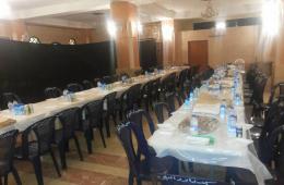 إفطار جماعي لعدد من العائلات الفلسطينية السورية في منطقة وادي الزينة