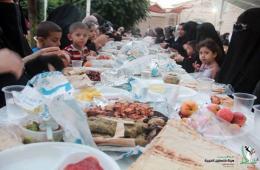  هيئة  فلسطين الخيرية تقيم مأدبة افطار للأيتام جنوب دمشق