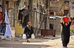 لليوم (900) أزمة مياه خانقة في مخيم درعا