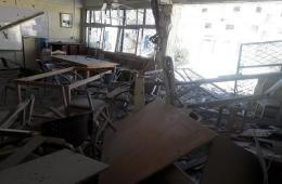 استهداف مدرسة للأونروا وإصابات بين الطلبة والمدنيين بعد تجدد قصف مخيم خان الشيح 