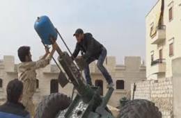 قصف باسطوانات الغاز وقذائف الهاون على مخيم درعا 