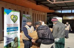 توزيع مساعدات عينية ونقدية على فلسطينيي سورية في البقاع 