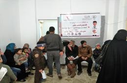معالجة (400) من نازحي مخيم اليرموك جنوب دمشق خلال الأسبوع الطبي الرابع 