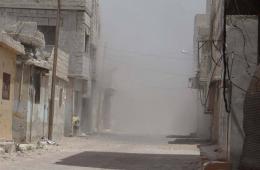 النظام يقصف مواقع "داعش" في مخيم اليرموك 