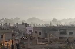 غارة جوية تستهدف بلدة المزيريب بريف درعا الغربي 