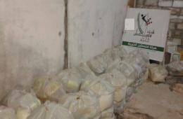 "فلسطين الخيرية" توزع مساعداتها في المزيريب جنوب سورية