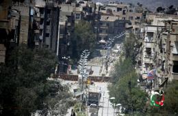 نزوح عشرات من العائلات بسبب استمرار الاشتباكات بين "داعش" والنصرة" في مخيم اليرموك 