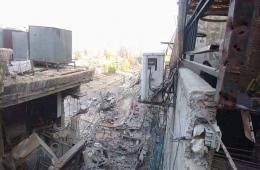 قصف ليلي عنيف يستهدف مخيم اليرموك بدمشق 
