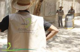جفرا تواصل تقديم خدماتها للعائلات النازحة من مخيم اليرموك