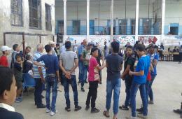 عودة طلاب الشهادة الاعدادية الفلسطينيين إلى جنوب دمشق وتحديد موعد لخروج طلاب الشهادة الثانوية
