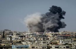 قصف بصواريخ الفيل والبراميل المتفجرة يستهدف مخيم درعا والمناطق المحيطة به