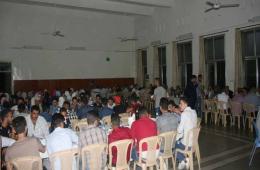 مؤسسة يبوس تقيم إفطاراً رمضانياً لطلبة مخيم اليرموك "البكالوريا" في دمشق 