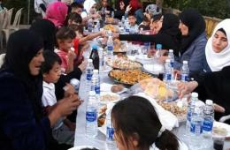 لجنة فلسطيني سورية في لبنان تقيم إفطاراً للأيتام وتوزع بعض المساعدات عليهم في البقاع