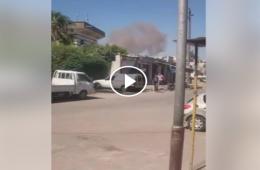 فيديو خاص لمجموعة العمل يرصد القصف الذي تعرض له تجمع المزيريب يوم أمس 