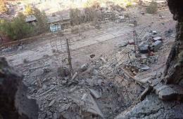 قصف ليلي يستهدف مخيم اليرموك للاجئين الفلسطينيين بدمشق
