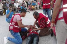 الهلال الأحمر الفلسطيني يقيم نشاطات ودورات إسعافية في دمشق وحمص