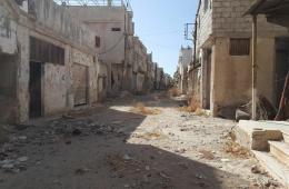 استهداف مخيم درعا بقذائف الهاون 