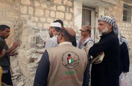 زيارة تفقدية للهيئة الخيرية لإغاثة الشعب الفلسطيني لمخيم حندرات بحلب