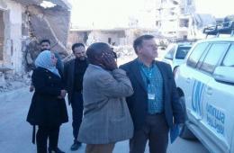 نائب المدير العام للأونروا يزور مخيم حندرات في حلب 