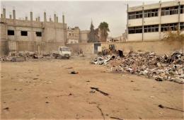الهيئة الخيرية تتابع حملاتها لتنظيف شوارع مخيم السبينة بريف دمشق