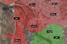 قوات النظام تستهدف حي المنشية جنوب سورية بقذائف الدبابات 