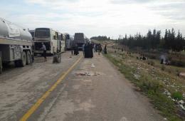 الجيش التركي يستمر بإيقاف حافلات الدفعة الخامسة من مهجري مخيم اليرموك وبلدات جنوب دمشق 