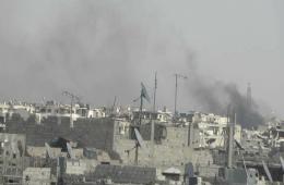 قصف مخيم اليرموك يخلّف مزيداً من الدمار 