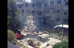 شاهد: لحظة دخول دبابات النظام السوري لمخيم اليرموك عبر مداخله الشمالية