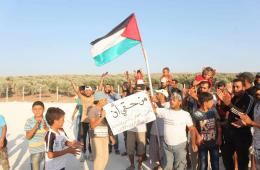 آفاز تطلق حملة للتضامن مع المهجرين الفلسطينيين في الشمال السوري 