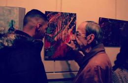 فنانون فلسطينيون من مخيم جرمانا يشاركون في معرض "حوار الأجيال" بدمشق