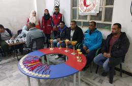 تكريم الفائزين بدوري الشطرنج وكرة الطاولة في مخيمي خان الشيح وخان دنون