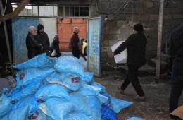 حملة الوفاء توزع مساعداتها على اللاجئين الفلسطينيين في غازي عنتاب جنوب تركيا 