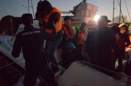 إنقاذ 13 مهاجراً فلسطينياً قبالة سواحل بودروم التركية 