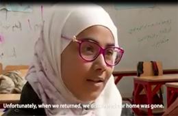 شاهد: الطفلة الفلسطينية بيان تتذكر المصاعب التي واجهتها لدى معرفتها أن منزلها قد تدمر بالكامل 