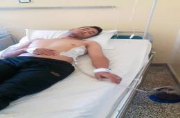 إصابة أحد أبناء مخيم السبينة في درعا البلد 