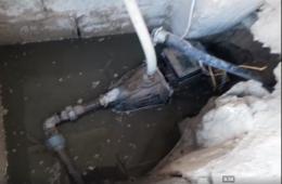 شكوى من برك "مياه آسنة " لمياه الصرف الصحي بمخيم خان دنون