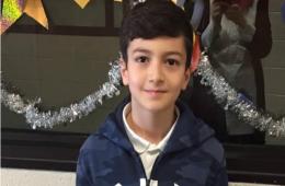 طفل فلسطيني سوري بكندا ينال جائزة أكثر طفل اهتماماً بالآخرين