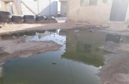 مخيم خان دنون شكاوي متكررة  من طفح الصرف الصحي دون استجابة من المعنيين