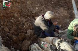  وسط أزمة خانقة، وعود بضخّ المياه لمخيم درعا 