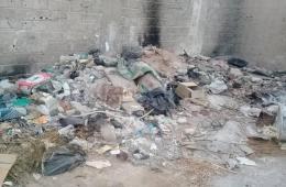 شكوى من تكدس النفايات في حارة الجباثنة بمخيم السبينة 