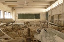الموافقة على إعادة تأهيل إحدى المدارس في مخيم اليرموك 